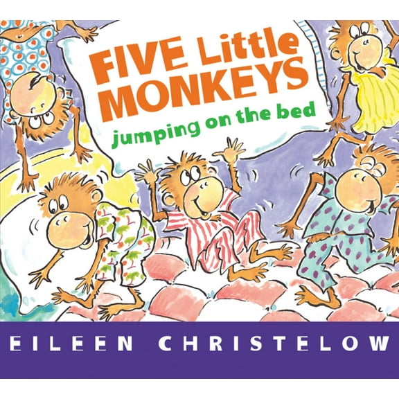 Five Little Monkeys Jumping on the Bed (Board Book)