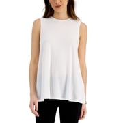 Eileen Fisher Jersey Crewneck Top White M
