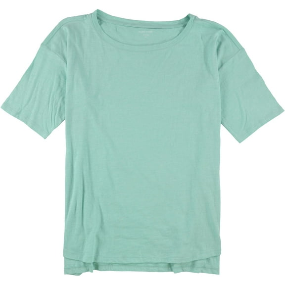 Eileen Fisher Mens High-Low Basic T-Shirt, Green, Small