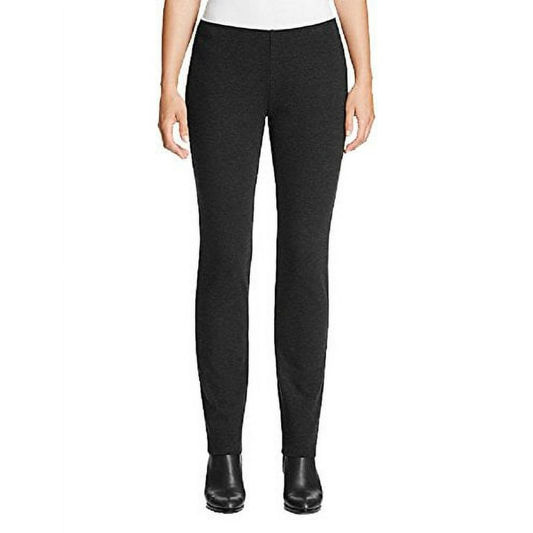 Eileen Fisher Slim Knit Pants (Dark Gray, XXS) 