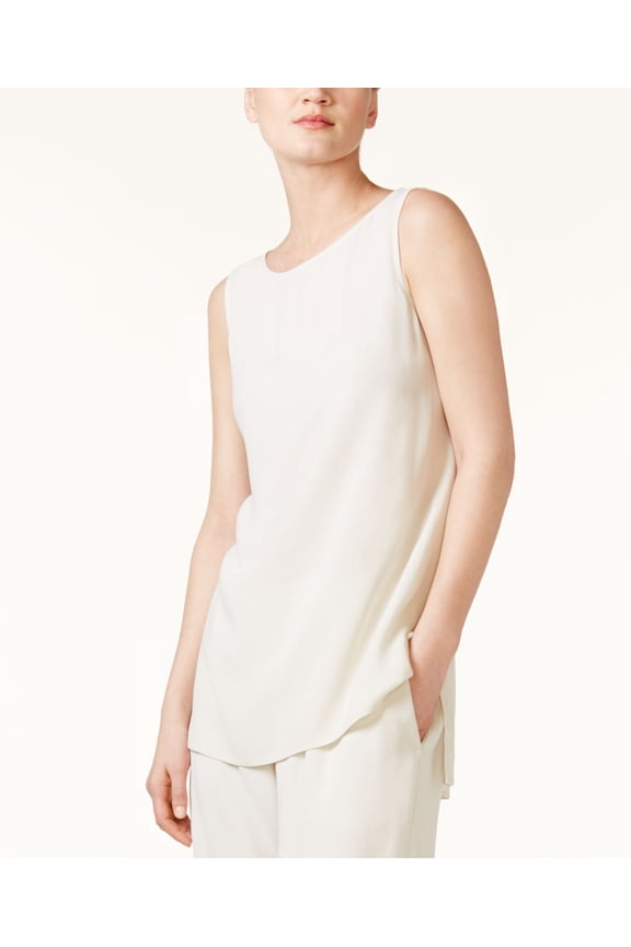 System Silk High Low Tunic Bone 2XS