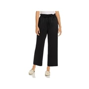 EILEEN FISHER Womens Black Ruched Tie Wide Leg Pants Size M