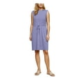 thumbnail image 1 of Eileen Fisher Womens Drawstring Waist Shirt Dress, Blue, X-Large, 1 of 2