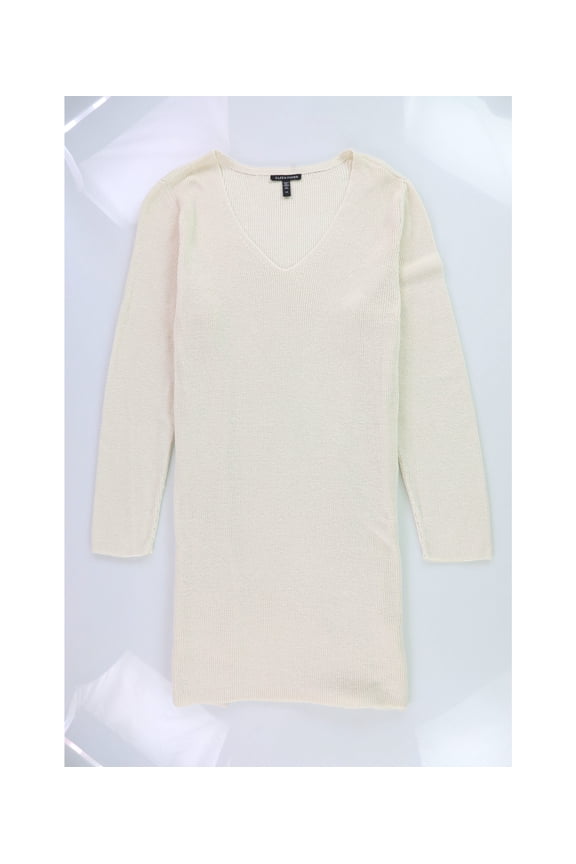 Womens Kint Tunic Blouse, Beige, Large