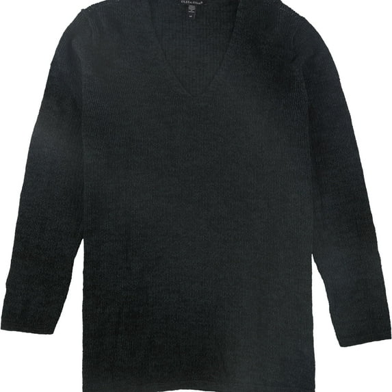 Eileen Fisher Womens Organic Cotton Pullover Sweater, Green, Small