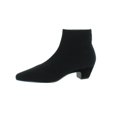 Eileen Fisher Womens Purl Pull On Heels Sock Boot Black 7 Medium (B,M)