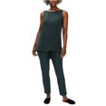 thumbnail image 1 of Eileen Fisher Womens Stretch Crepe Casual Trouser Pants, Green, Small, 1 of 1