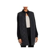 Eileen Fisher Womens Wool Sleeves Quilted Jacket