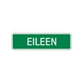 thumbnail image 1 of Eileen Girls Children Name Letter Printed Plaque Decoration Novelty Label Indoor Outdoor Unique Wall Unique Aluminum Metal Sign 4"x13.5", 1 of 1