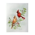 thumbnail image 1 of Eileen Herb-Witte 'Holly Cardinals 2' Canvas Art, 1 of 3