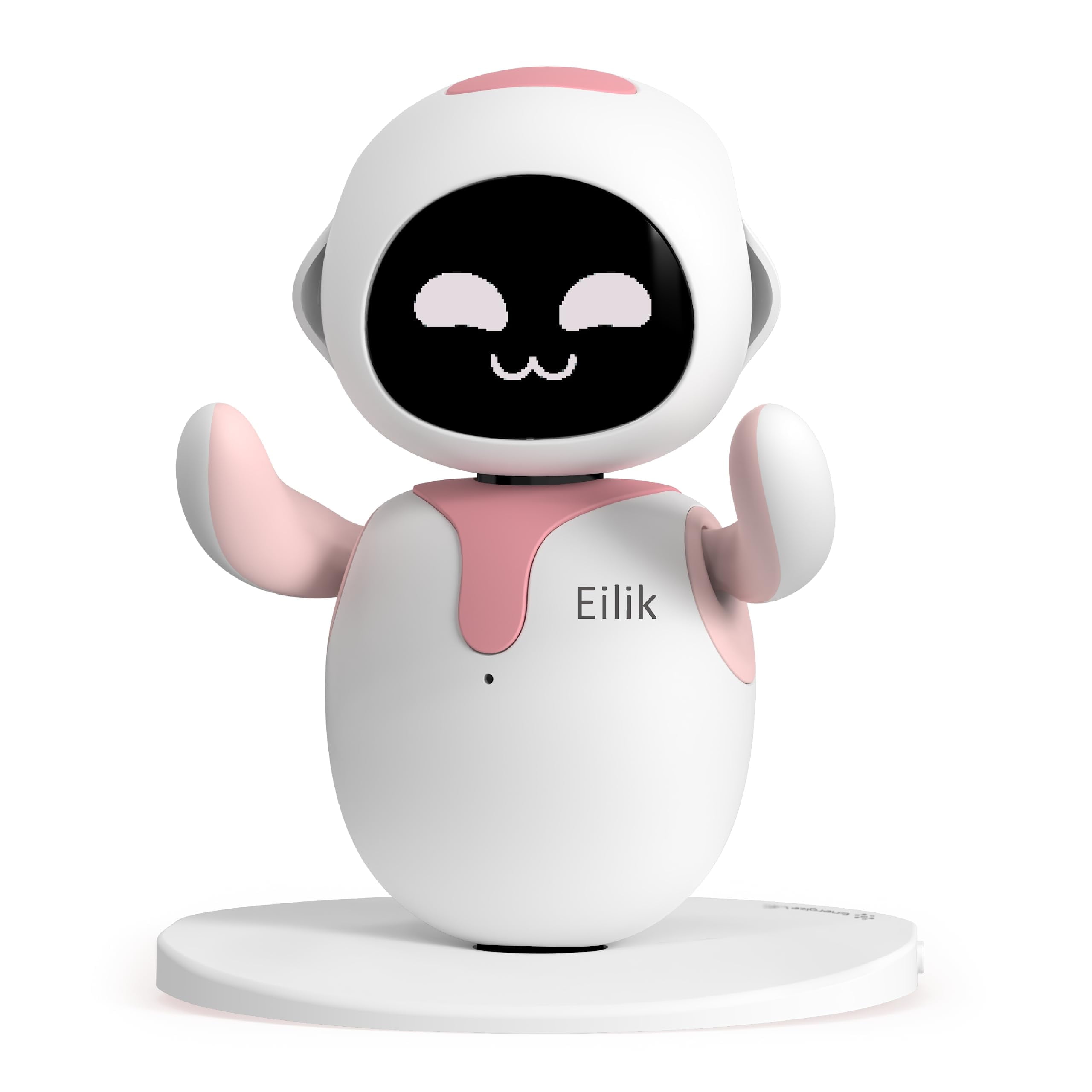 Eilik, Touch Interactive Toys, Cute Robot Pets Eve with Abundant Emotions, Unique Gift for Girls & Boys, Pink