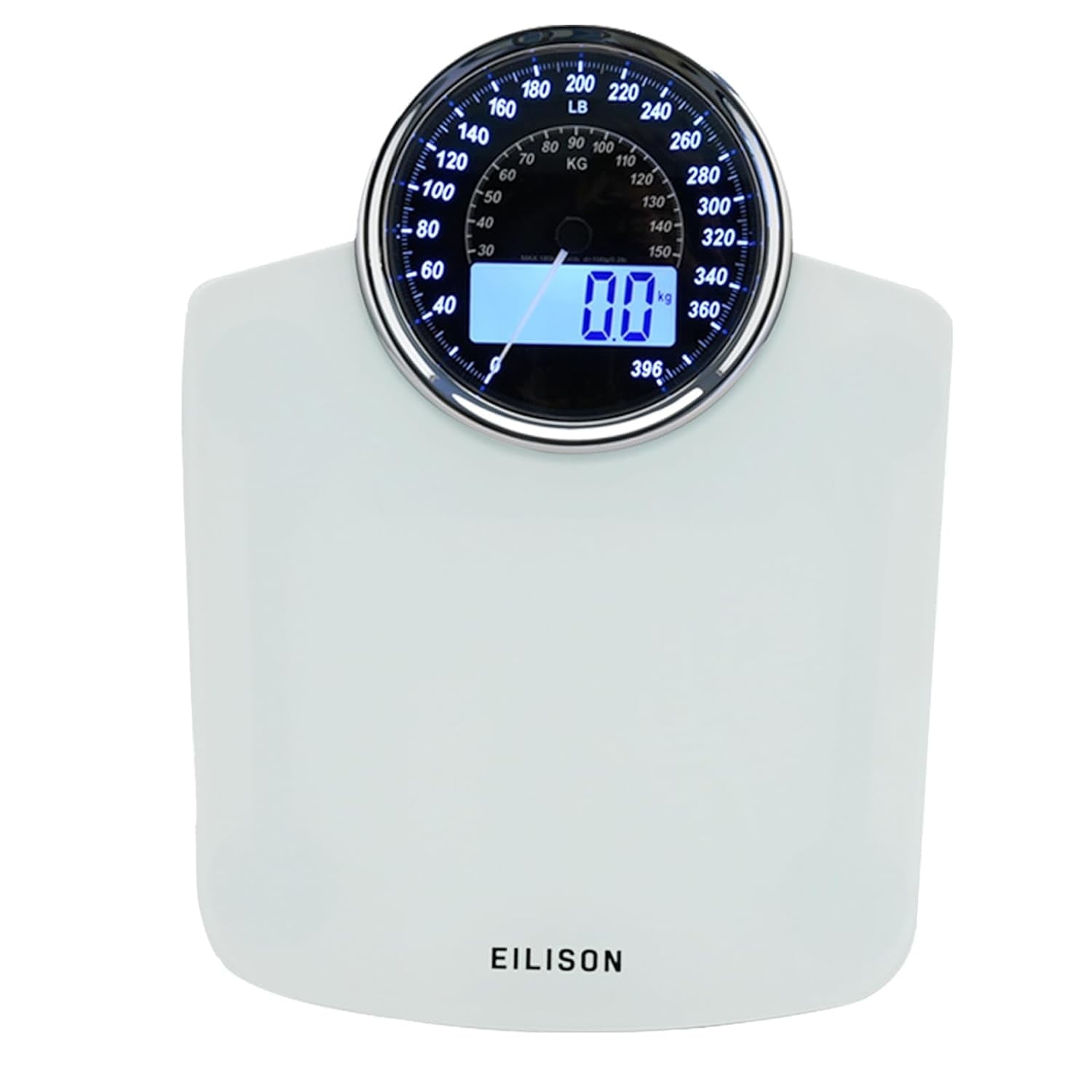 Eilison 2-in-1 Digital & Analog Weighing Scale, 400lbs Capacity, High ...
