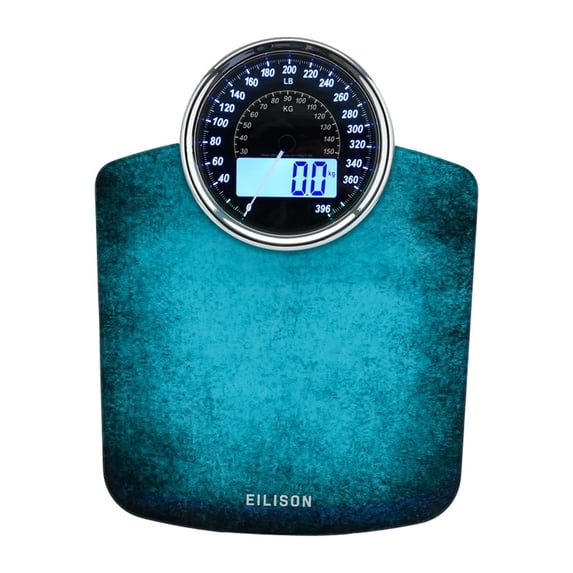 Eilison 2-in-1 Digital & Analog Weighing Scale, 400lbs Capacity, High Precision GX Sensors, Large Display