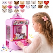 Einailvk Claw Machine for Kids 3+, 20 Plush Toys, Mini Candy Vending Prize Machine Dispenser with Sound Effects, Music, Girls Gift, Unicorn