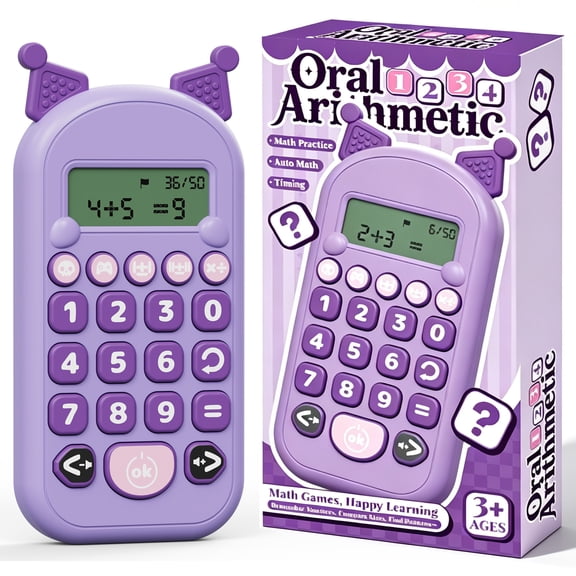 Einailvk Math Game for Kids Age 3-6-12+, 5 Modes Math Educational Toy for Practicing Addition, Subtraction, Multiplication, Division