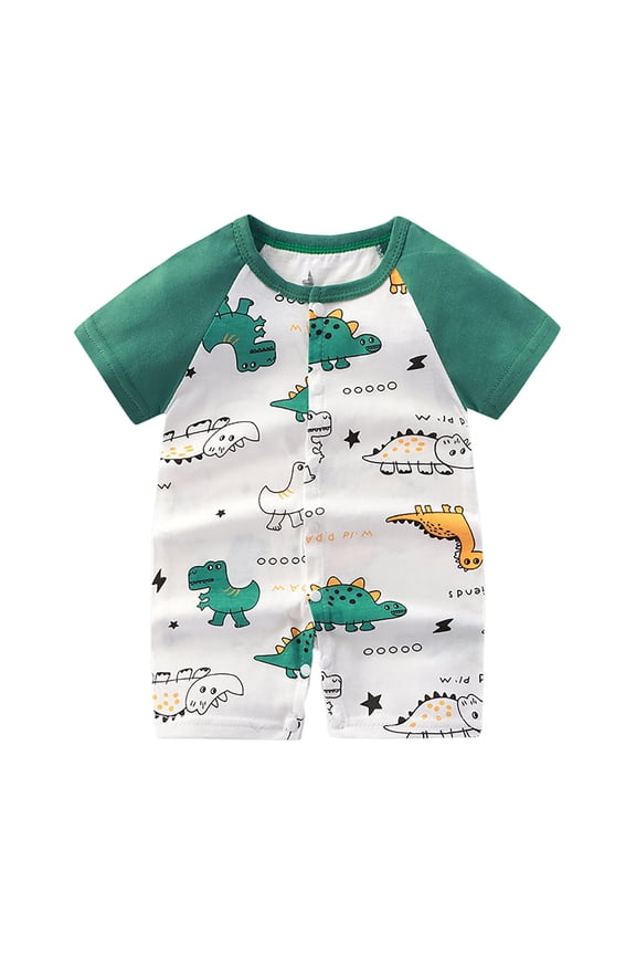 Baby Boys' Girls' Romper - Summer Thin Bodysuit with Cute Cartoon Tiger Print and Snap Closure - Comfortable Fashion One-Piece Jumpsuit for Infants and Toddlers 3 Months