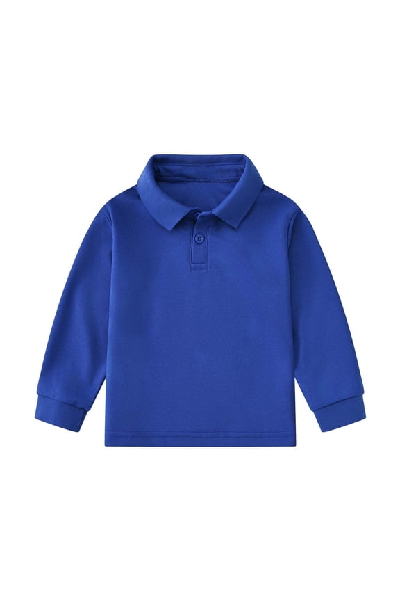 Children's Long Sleeve Solid Color T-Shirt, Soft and Gentle Fabric for Sensitive Skin, Unisex Design for Boys and Girls, Versatile Top for Daily Wear, School, Parties