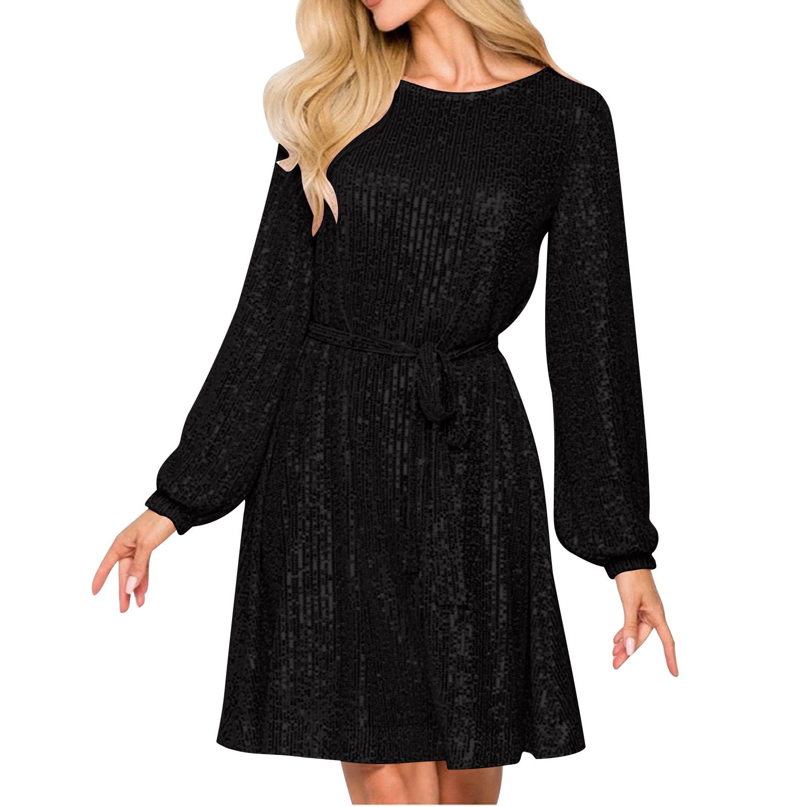 Einccm Dresses for Women Sequin Beaded Long Sleeve Crewneck Mini Dress Sparkly Elegant Bodycon Party Outfit for Wedding Guest, Cocktail, Holiday & Evening Events - Walmart.com Einccm Dresses for Women Sequin Beaded Long Sleeve Crewneck Mini Dress Sparkly Elegant Bodycon Party Outfit for Wedding Guest, Cocktail, Holiday & Evening Events - Walmart.com