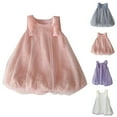 thumbnail image 1 of Einccm Girls Dress Sleeveless Round Neck Sequin Mesh Princess Tulle Flower Bud Dress Puffy Mid-Length Party Birthday Holiday Dress for Kids Ages 2-13 Years, 1 of 4