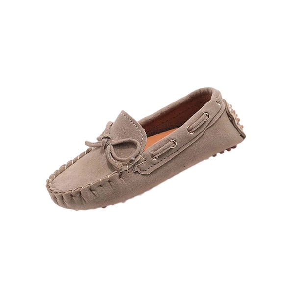 Einccm Girls Loafers - Comfortable Bow Moccasins - Slip on Princess Flat Shoes for School and Daily Wear