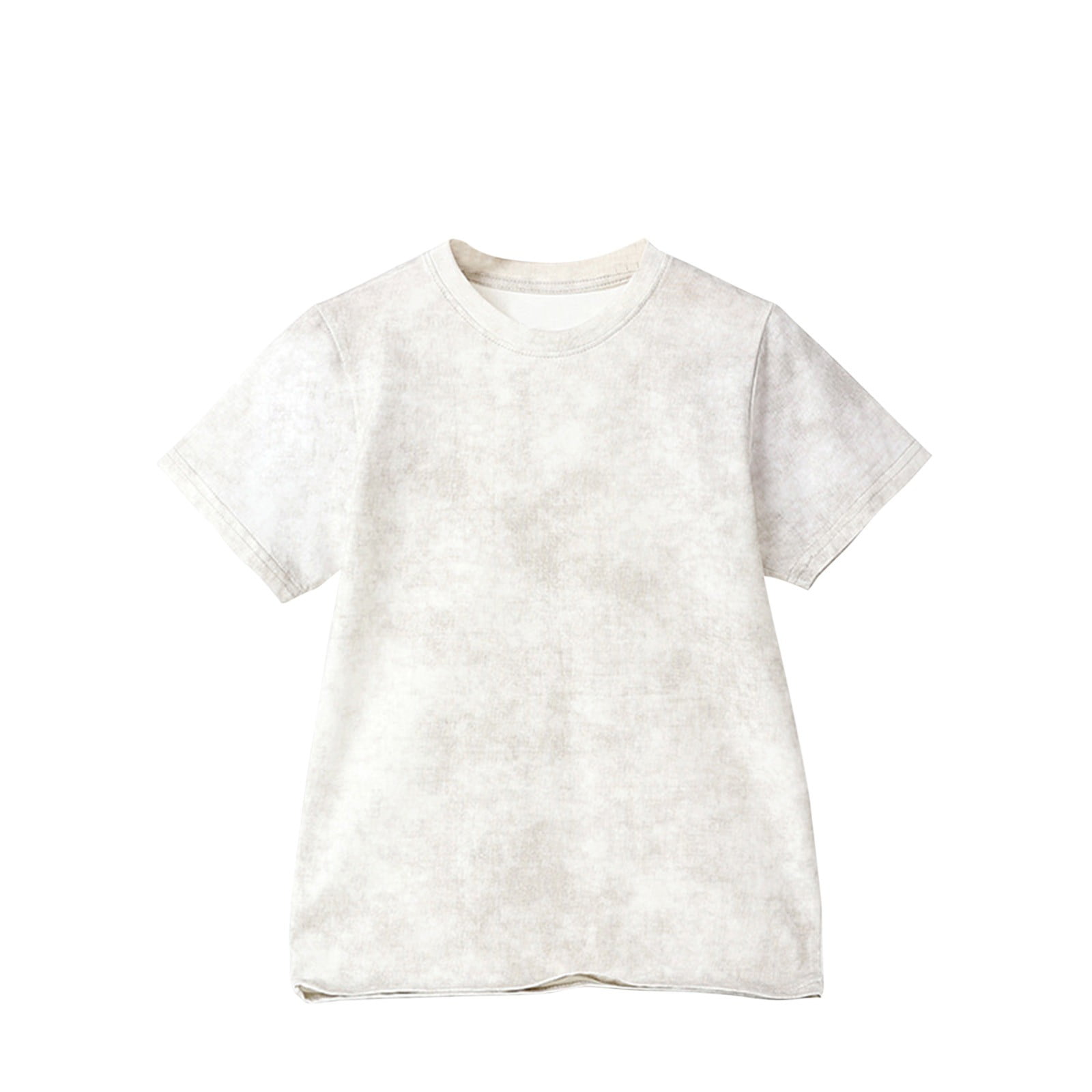 Einccm Kids Short Sleeve T-Shirt, Vintage Washed Loose Drop Shoulder ...