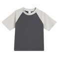 thumbnail image 1 of Einccm Kids Short Sleeve T-Shirts, Colorblock Crew Neck Loose Fit Casual Tops for Toddler Boys and Girls 12 Months-15 Years, Soft Cotton Blend Daily School Outdoor Wear, 1 of 7