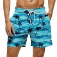 thumbnail image 1 of Einccm Men's Quick Dry Swim Trunks with Mesh Lining, Elastic Waist, 2 in 1 Beach Shorts for Swimming & Gym, Lightweight Bathing Suits, 1 of 6