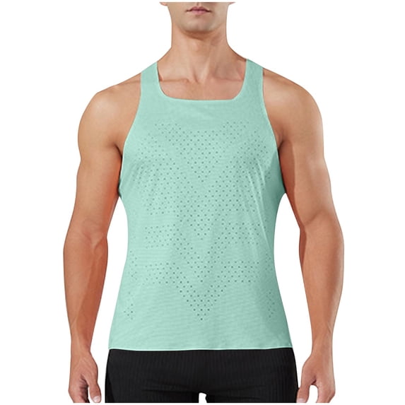 Einccm Men's Workout Tank Top Sleeveless Shirt, Breathable Quick Dry Athletic Muscle Fit Tank, Lightweight Performance Gym Running Fitness Training Summer Casual Undershirt