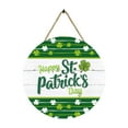 thumbnail image 1 of Einccm St Patricks Day Wooden Welcome Sign - Shamrock Design Hanging Decor for Wall, Door, Table, Home and Party Decoration, Durable and Easy to Install, 1 of 7