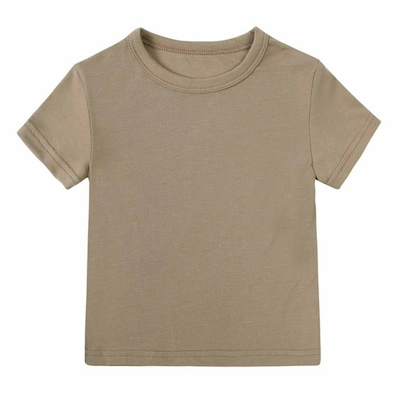 Einccm Unisex Toddler and Kids T-Shirts for Boys and Girls - Loose Fit Crew Neck Top with Soft Breathable Fabric, Ideal for School Play Outdoor Casual Wear, Sizes 6 Months to 7 Years