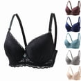 thumbnail image 1 of Einccm Wireless Bra for Women, Traceless Comfort No Steel Ring, Soft Breathable Nylon Spandex Fabric, Removable Padding for Sleeping and Daily Wear, 1 of 3