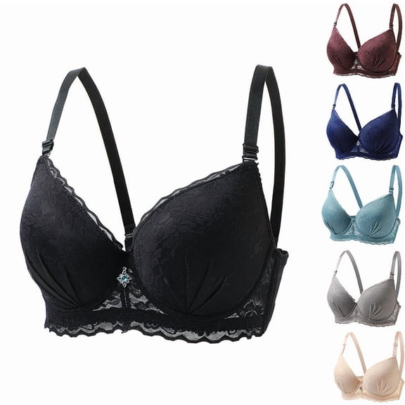 Einccm Wireless Bra for Women, Traceless Comfort No Steel Ring, Soft Breathable Nylon Spandex Fabric, Removable Padding for Sleeping and Daily Wear