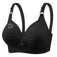 thumbnail image 1 of Einccm Wireless Plus Size Bra with Breathable Support, Soft Stretch Fabric, Gathered Lift Design for Everyday Wear and Comfortable All-Day Fit, 1 of 3