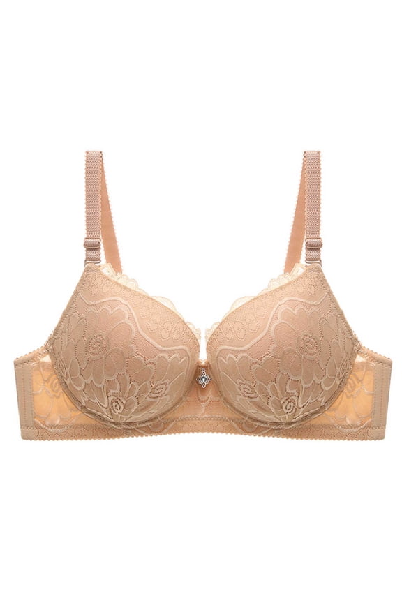 Women's Adjustable Wireless Thin Bra, Comfortable Everyday Support, Lightweight Stretch Fabric, Casual Daily Wear, Sizes 38-48C