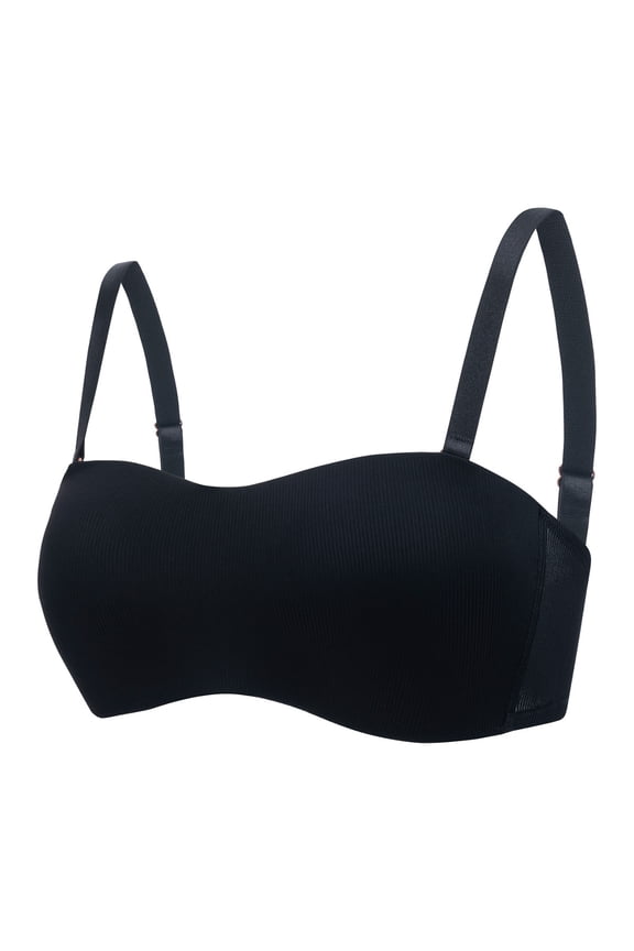 Women's Backless Seamless Push Up Bra, Wireless Breathable Mesh Nylon, V Neck Beautiful Back Design, Everyday Comfort Lingerie