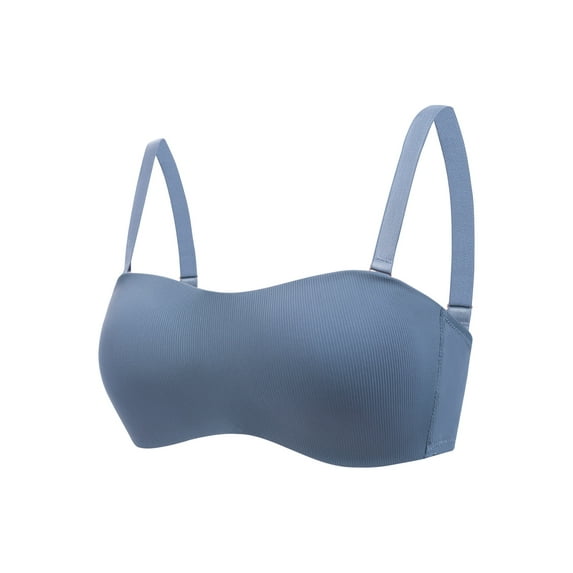Einccm Women's Backless Seamless Push Up Bra, Wireless Breathable Mesh Nylon, V Neck Beautiful Back Design, Everyday Comfort Lingerie