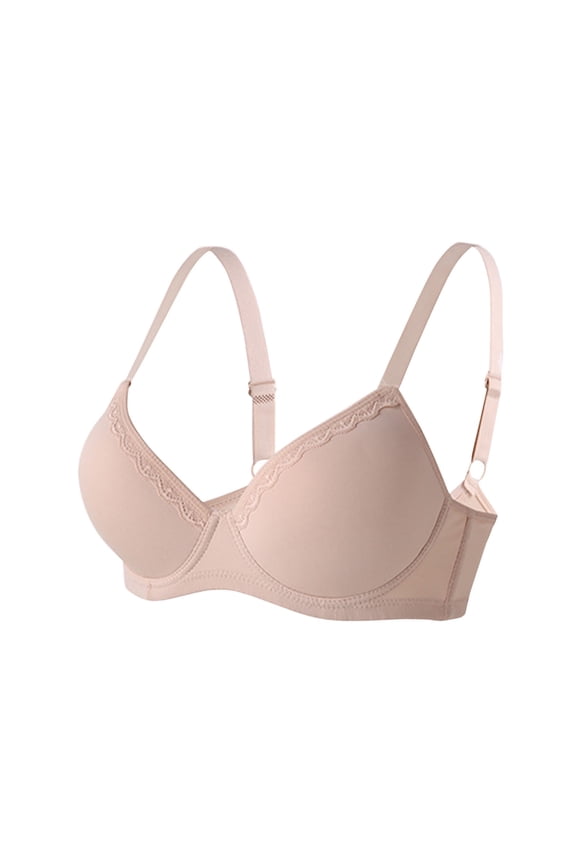 Women's Backless Seamless Push-Up Bra, Wireless V-Neck Beautiful Back Design, Breathable Nylon Mesh Fabric, Adjustable Back Closure for Everyday Wear