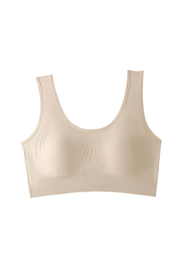 Women's Bra Seamless Comfortable Fixed Cup Tube Top Bralette Wide Shoulder Beautiful Back Support Charming Everyday Wear Hand Wash Four Season Polyester Underwear Free Size