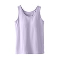thumbnail image 1 of Einccm Women's Built-in Bra Cotton Tank Top, Round Neck Sleeveless Fitted Camisole for Casual Loungewear, Sleepwear and Outerwear, Summer Fashion Essential, 1 of 6