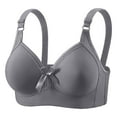 thumbnail image 1 of Einccm Women's Fashion Wireless Push-Up Bralette for Large Cup, Breathable Comfort, Three Buckle Design, Everyday Wear, 1 of 8