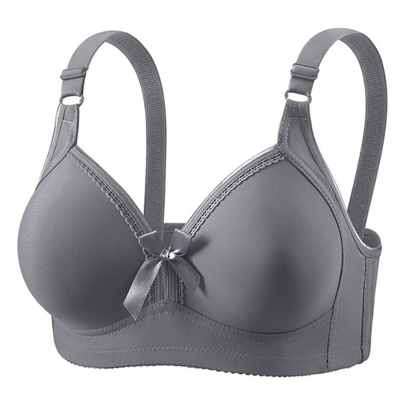 Einccm Women's Fashion Wireless Push-Up Bralette for Large Cup, Breathable Comfort, Three Buckle Design, Everyday Wear
