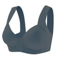 thumbnail image 1 of Einccm Women's Front Closure Seamless Bra,Wirefree Comfort Bras for Everyday Wear,Adjustable Full Coverage Underwire-Free Design for Plus Size,Soft Nylon Spandex Material, 1 of 2