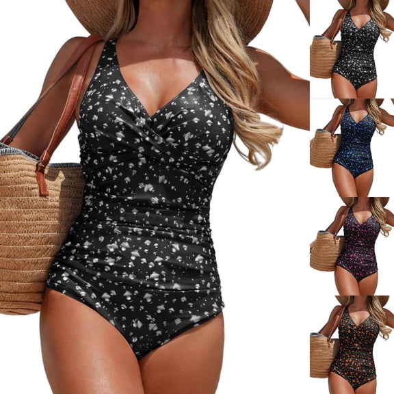 Einccm Women's Long Sleeve One Piece Swimsuit with Chest Pads, Wire-Free, Conservative Modest Surfing Diving Suit for Beach Pool Vacation