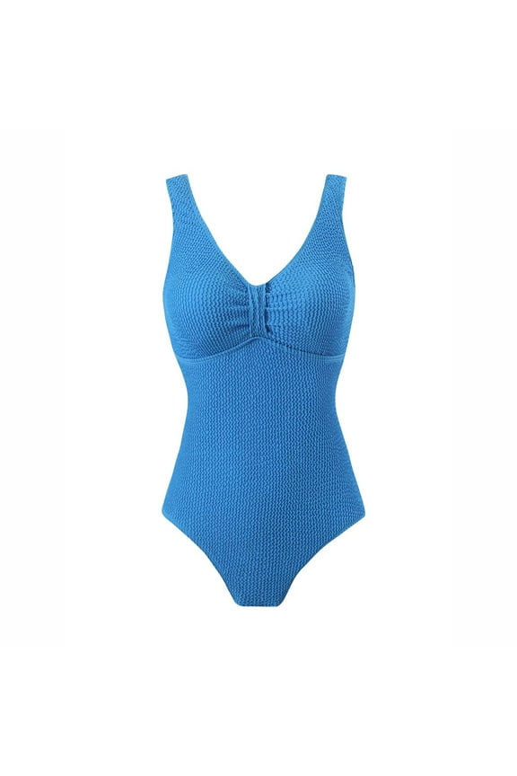 Women's One Piece Swimsuit Backless High Cut Monokini with Padded Cups Alluring Slimming Design for Beach Swimming Pool Vacation