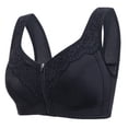 thumbnail image 1 of Einccm Women's Plus Size Comfort Bras, Wireless Front Closure Seamless Bralette, Breathable Support for Everyday Wear, Charming Design, 1 of 1