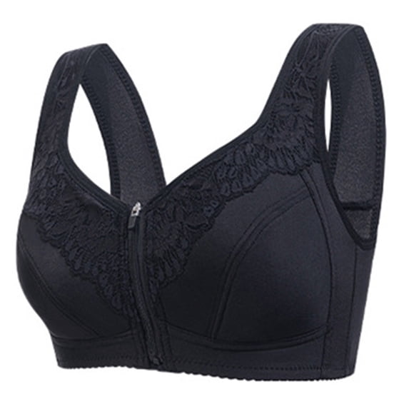 Einccm Women's Plus Size Comfort Bras, Wireless Front Closure Seamless Bralette, Breathable Support for Everyday Wear, Charming Design
