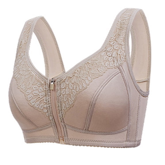 Einccm Women's Plus Size Comfort Bras, Wireless Front Closure Seamless Bralette, Breathable Support for Everyday Wear, Charming Design