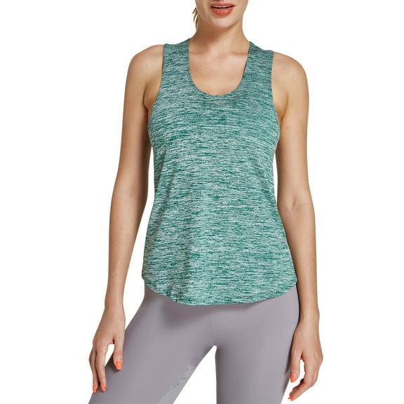 Einccm Women's Quick-Dry Athletic Tank Top Sleeveless Racerback Shirt Lightweight Breathable Sports Vest for Workout Yoga Running Casual
