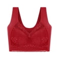 thumbnail image 1 of Einccm Women's Seamless Full Cup Bra - Breathable Lace Underwire Support, Gathered Comfort for Daily Wear, Casual Fashion Solid Color Bra, 1 of 1