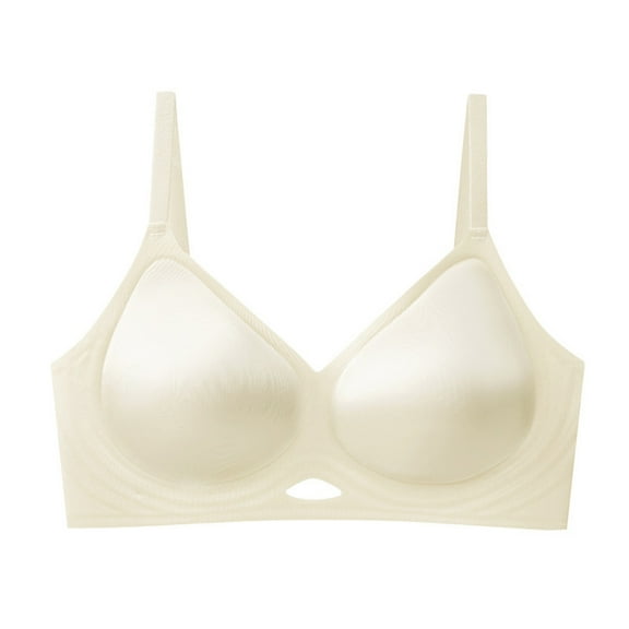 Einccm Women's Seamless Soft Support Wireless Bra, Comfortable Everyday Wear, Smooth Breathable Fabric, Casual Home & Work Bralette for Medium to Plus Sizes